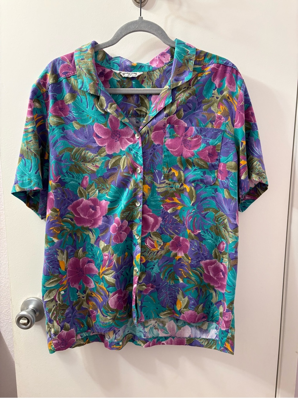 Alfred Dunner Women’s Resort Wear Vintage Blouse Medium